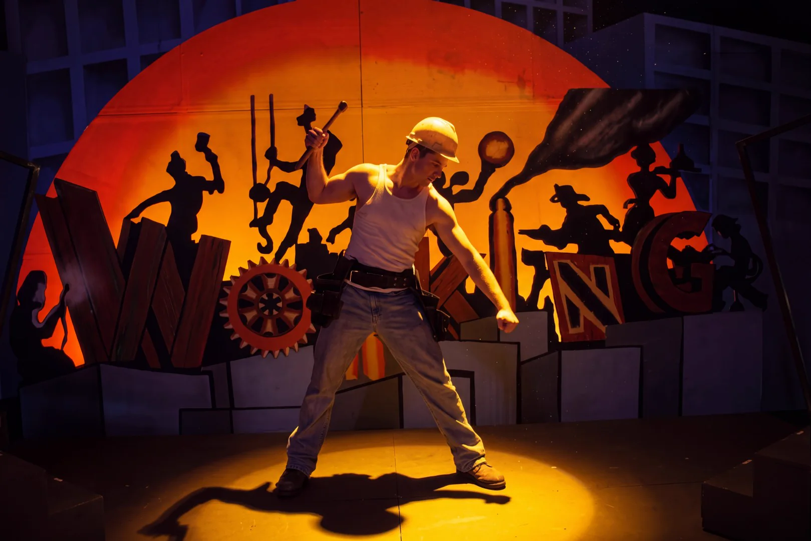 Tyler Walker as Steel Worker in Working